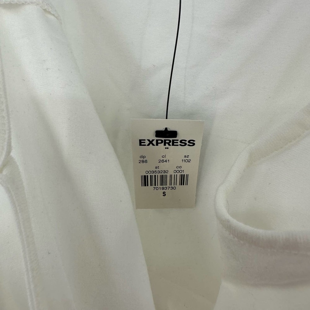 Express size Small new with tags‎ white tank top strappy bust detail - Picture 4 of 5